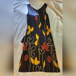 Lauren Vidal Medium Maxi Vintage Floral Cape Dress